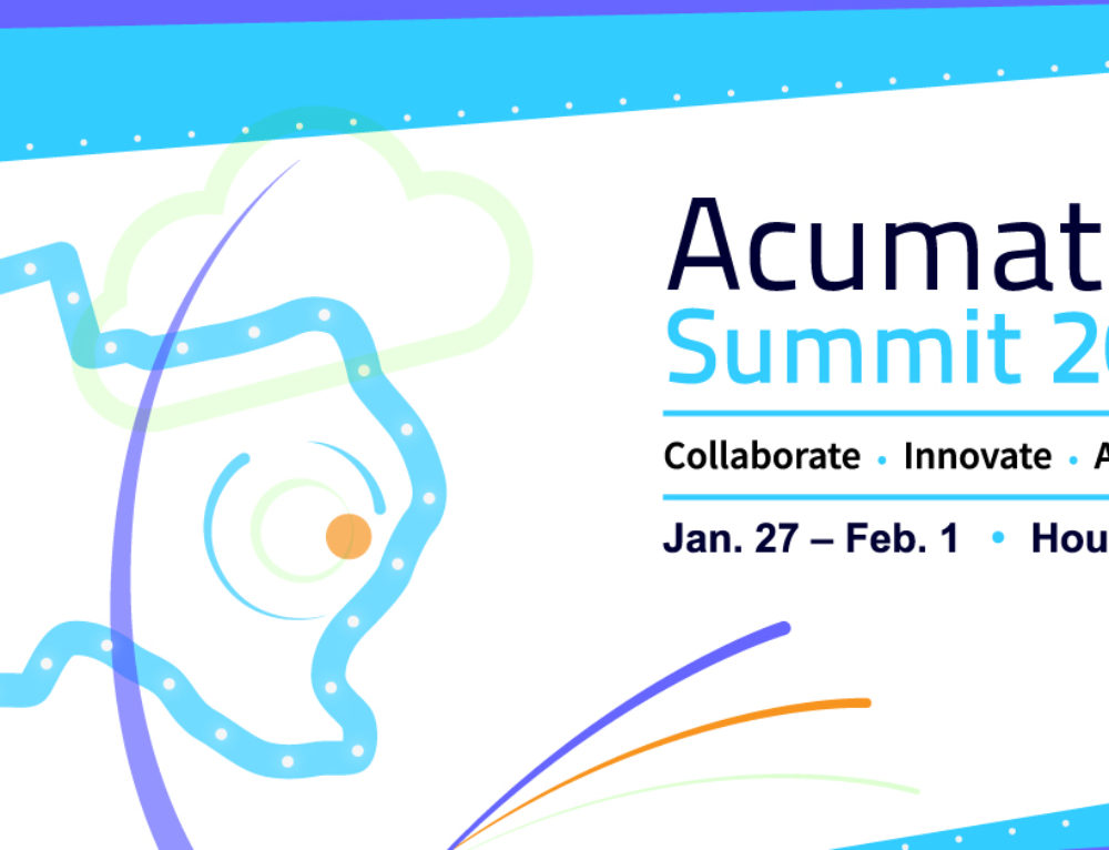 Acumatica Summit Conference and Training Jan 27 to Feb 1 2019 Houston Texas.