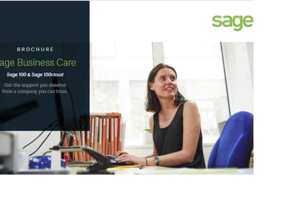 Sage 100 and Sage 100Cloud updated Business Care Plans.