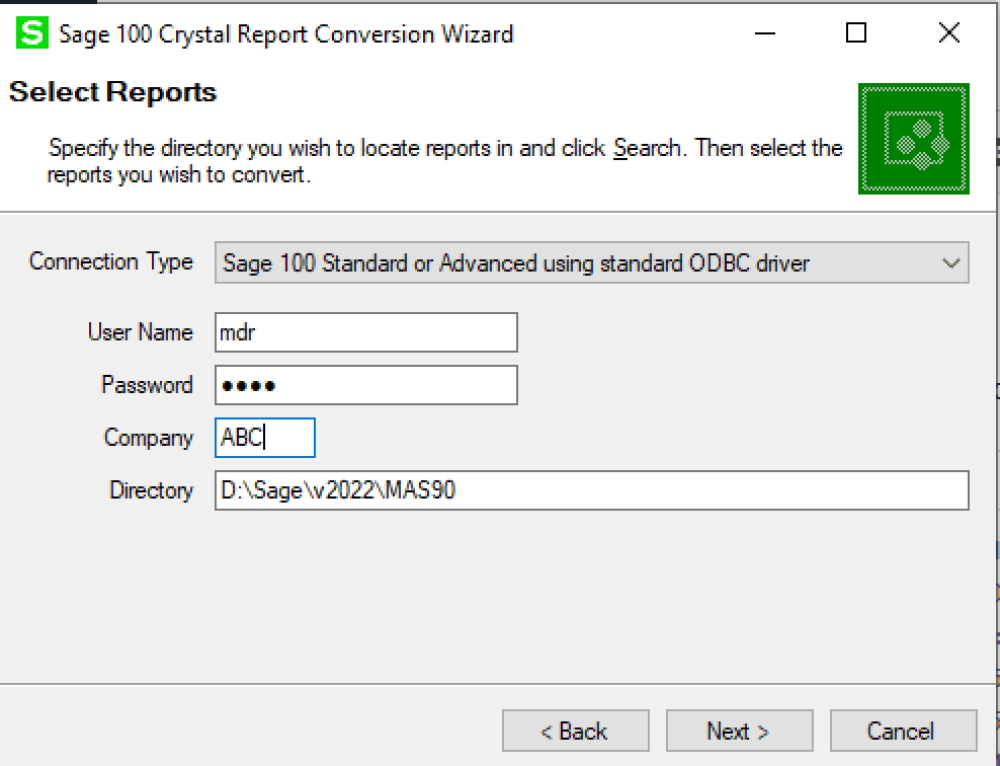 Sage 100 Cloud – How the update Custom Crystal Reports from a previous Sage 100 version MASCRCW.