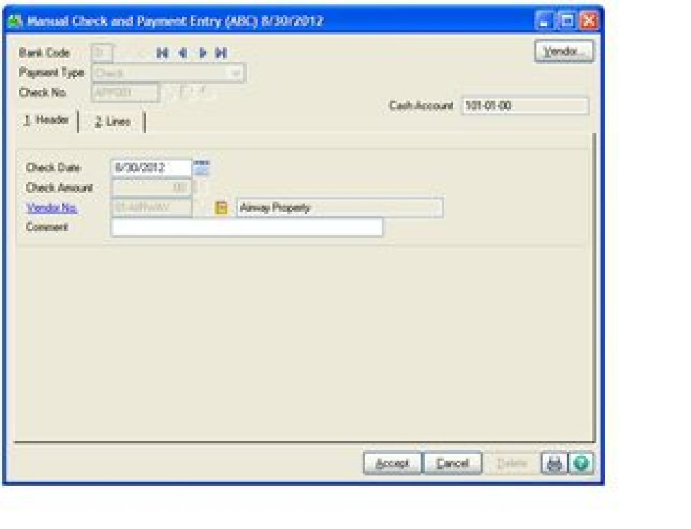 Sage 100 – How do we adjust Accounts Payable Negative Invoices to zero.