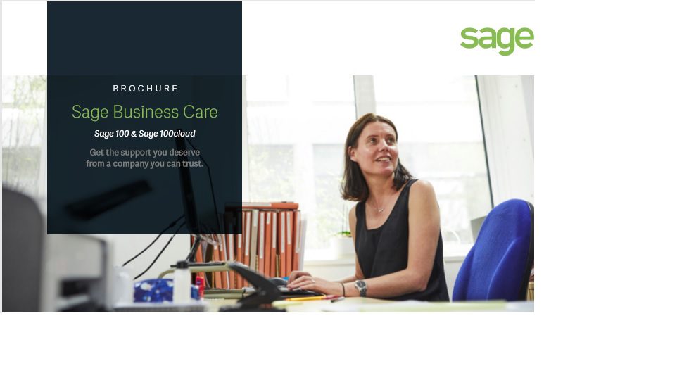 Sage 100 and Sage 100Cloud updated Business Care Plans.